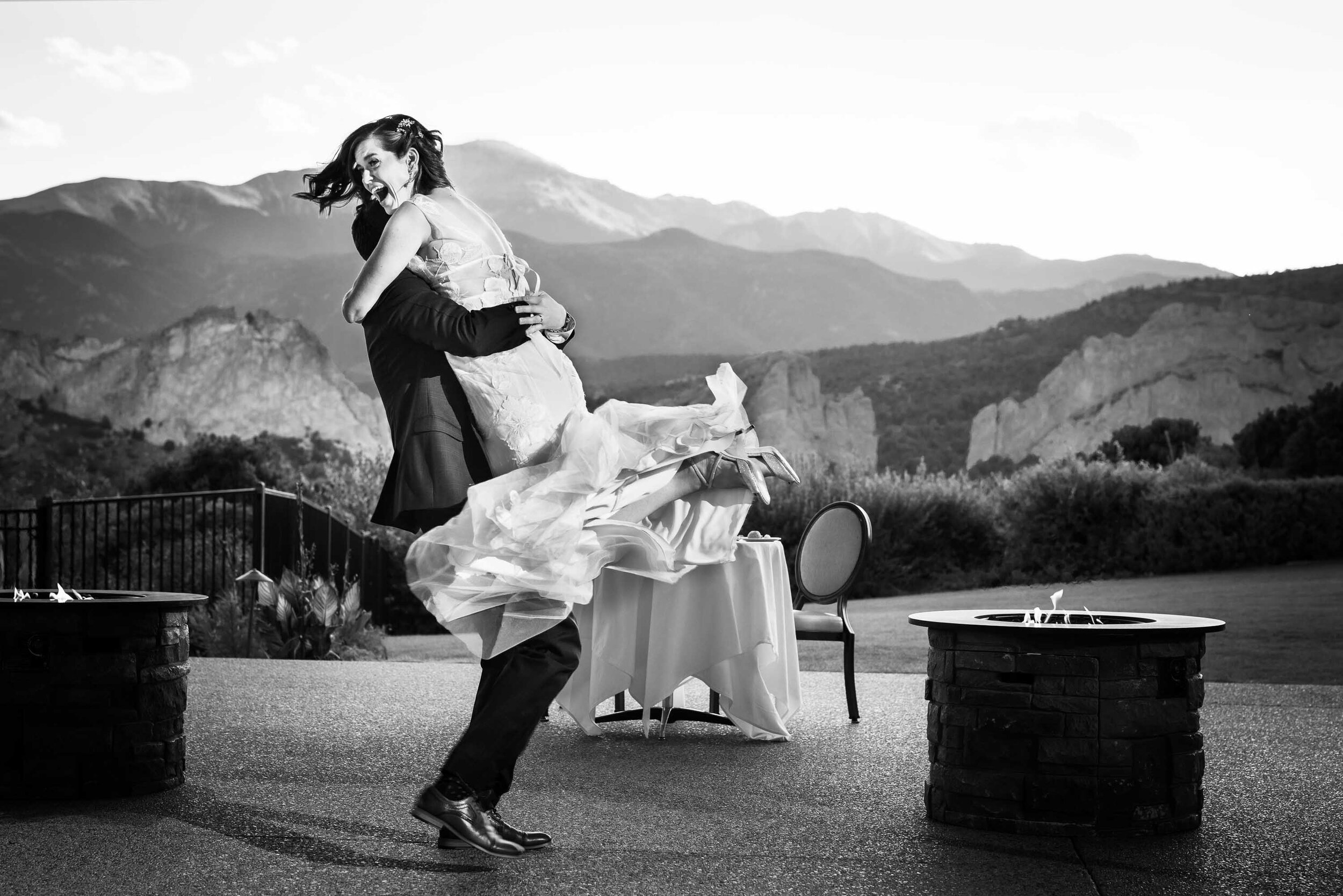 Bride and groom share a first dance at the Garden of the Gods Club and resort by the reflection pond, wedding photos, wedding photography, wedding photographer, wedding inspiration, wedding photo inspiration, wedding portraits, wedding ceremony, wedding reception, mountain wedding, Garden of the Gods wedding, Garden of the Gods Club & Resort wedding, Garden of the Gods Club & Resort wedding photos, Garden of the Gods Club & Resort wedding photography, Garden of the Gods Club & Resort wedding photographer, Garden of the Gods Club & Resort wedding inspiration, Garden of the Gods Club & Resort wedding venue, Colorado Springs wedding, Colorado Springs wedding photos,  Colorado Springs wedding photography, Colorado Springs wedding photographer, Colorado wedding, Colorado wedding photos, Colorado wedding photography, Colorado wedding photographer, Colorado mountain wedding, Colorado wedding inspiration