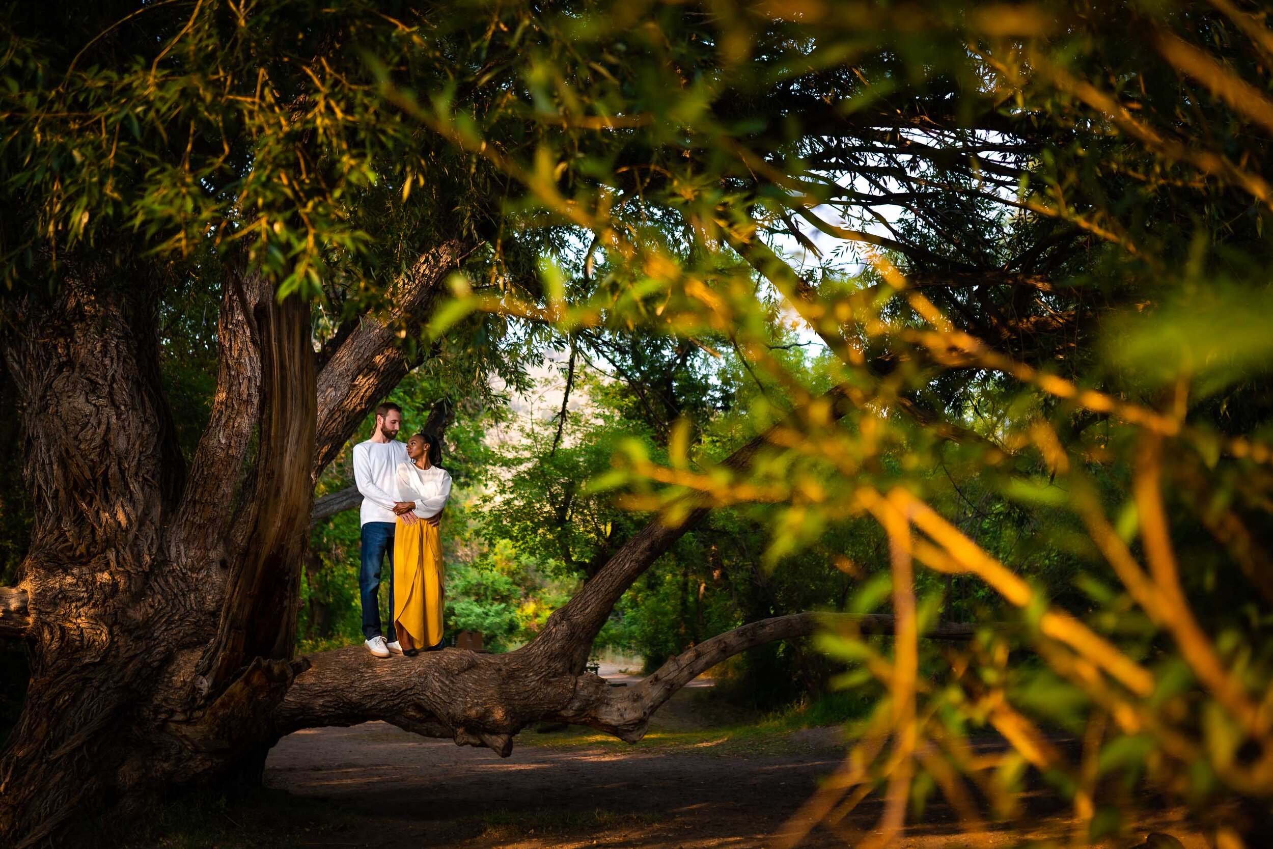 Engaged couple poses for engagement photos at Lair o' the Bear Park in Morrison, Colorado, Engagement Session, Engagement Photos, Engagement Photos Inspiration, Engagement Photography, Engagement Photographer, Lair o' the Bear,  Morrison Engagement Photos, Morrison engagement photos, Morrison engagement photographer, Colorado engagement photos, Colorado engagement photography, Colorado engagement photographer, Colorado engagement inspiration