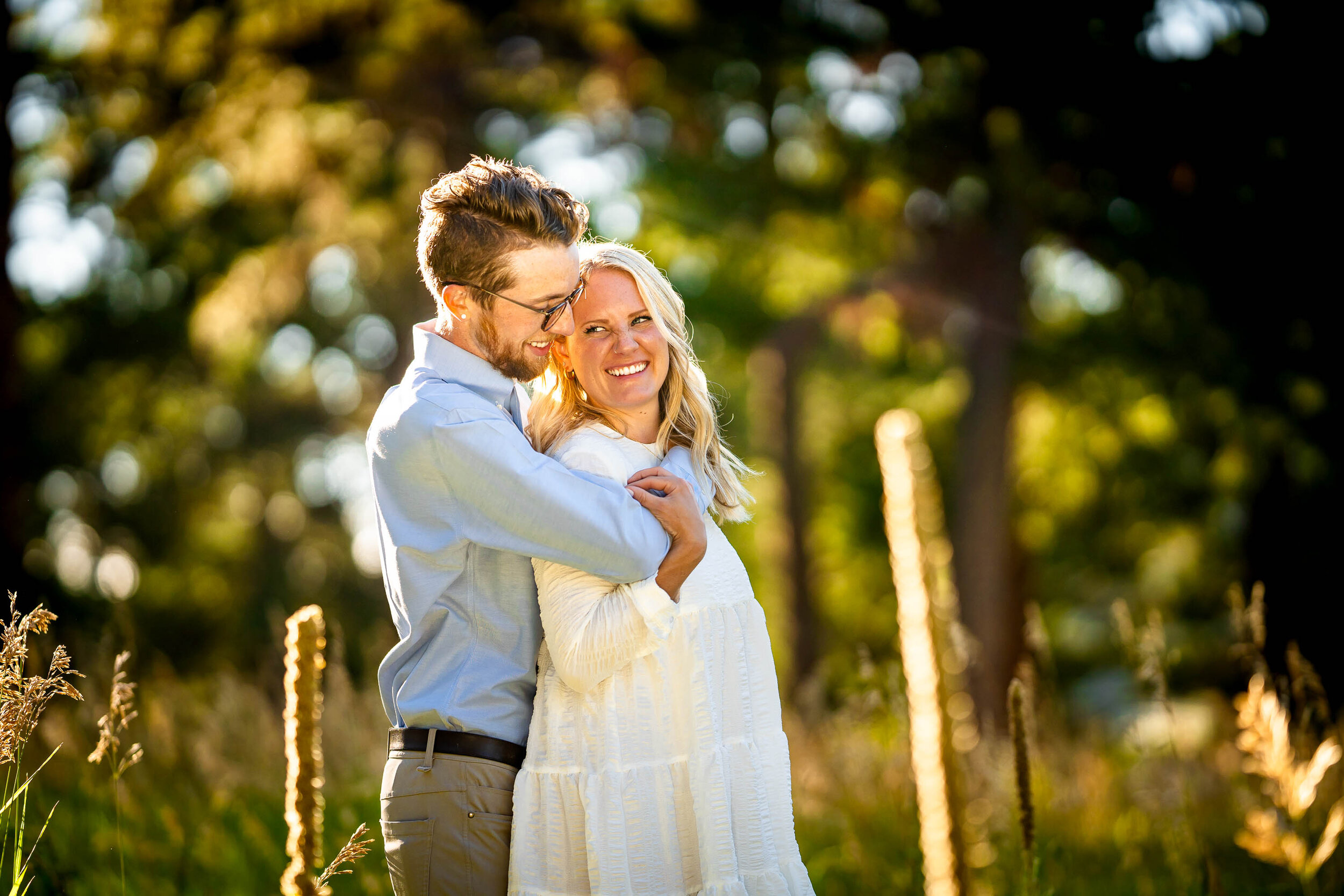 Engaged couple takes engagement photos during golden hour in the fall at Meyer Ranch Park, Colorado, Engagement Session, Engagement Photos, Engagement Photos Inspiration, Engagement Photography, Engagement Photographer, Meyer Ranch Park, Morrison Engagement Photos, Morrison engagement photos, Morrison engagement photographer, Colorado engagement photos, Colorado engagement photography, Colorado engagement photographer, Colorado engagement inspiration