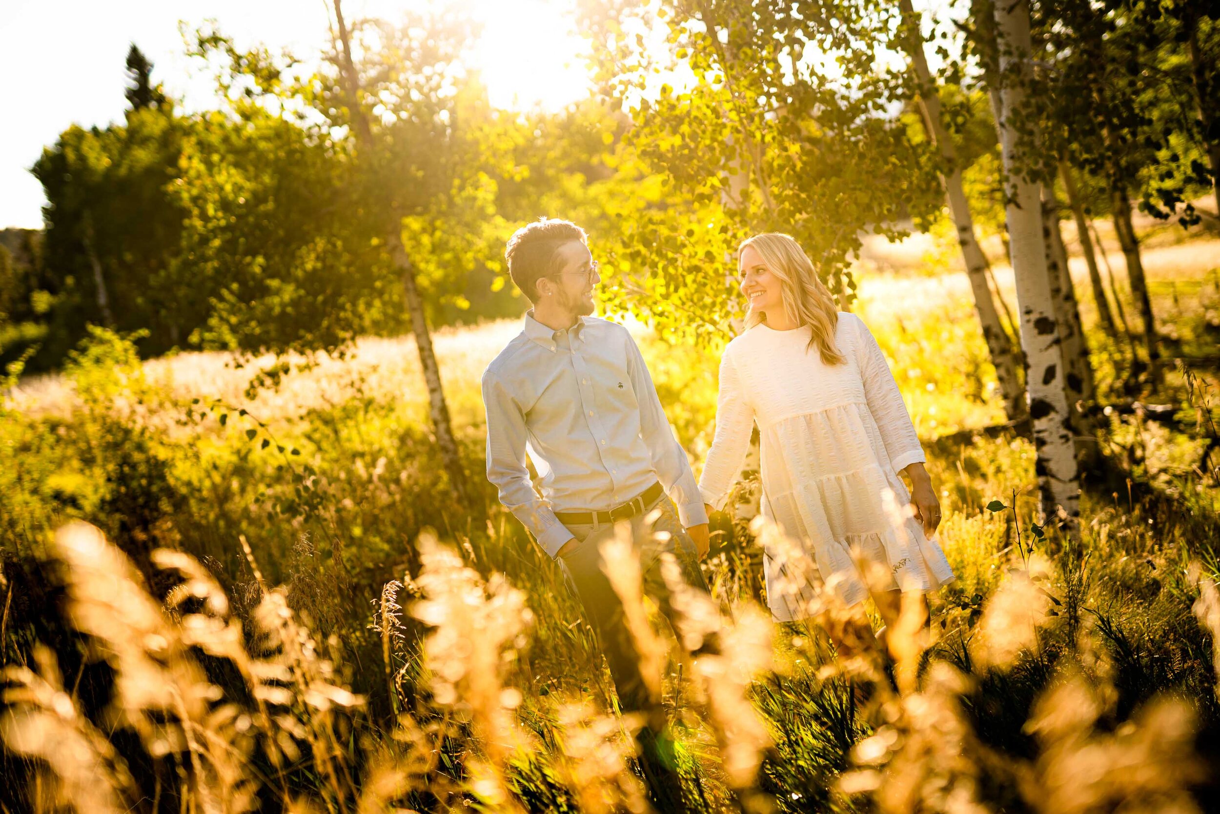 Engaged couple takes engagement photos during golden hour in the fall at Meyer Ranch Park, Colorado, Engagement Session, Engagement Photos, Engagement Photos Inspiration, Engagement Photography, Engagement Photographer, Meyer Ranch Park, Morrison Engagement Photos, Morrison engagement photos, Morrison engagement photographer, Colorado engagement photos, Colorado engagement photography, Colorado engagement photographer, Colorado engagement inspiration